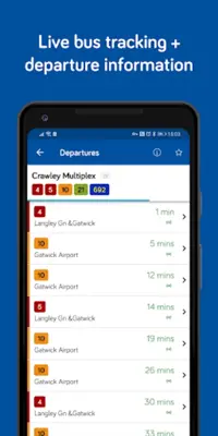 Metrobus android App screenshot 2